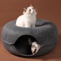 Donut Cat Bed Pet Cat Tunnel Interactive Game Toy Cat Bed Dual-use Indoor Toy Kitten Sports Equipment Cat Training Toy Cat House. 