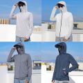 2022 Summer UPF 50+ UV Sun Protection Skin Coats Men Ultra-Light Sportswear Hooded Outwear Men Windbreaker Casual Jackets.