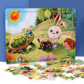 30 pieces of wooden children's puzzle animation cartoon flat puzzle puzzle puzzle preschool early education educational toys manufacturers wholesale. 