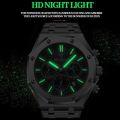 Top Brand Man Casual Watch Luxury Luminous BINBOND B0161 Wristwatch Stainless Steel Waterproof Men Date Calendar Clock. 