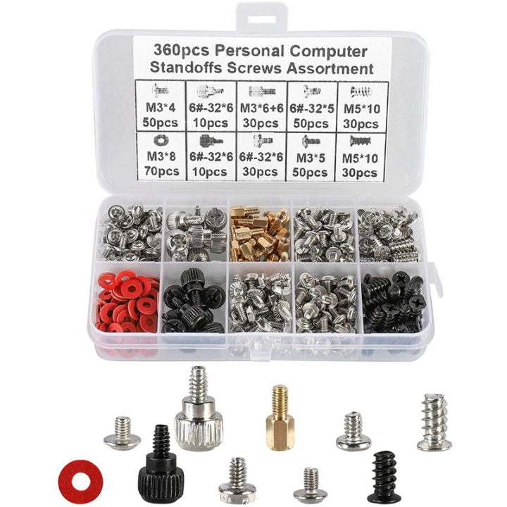360PCS%20Personal%20Computer%20Screw,Pc%20Case%20Screws,Motherboard%20Standoffs%20for%20Hard%20Drive%20Pc%20Case%20Motherboard%20Graphic%20-%20Image%205