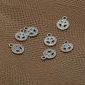 2x50 Pieces Antique Peace Sign Symbol Jewelry Making Charms Pendants. 