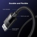 UGREEN DP to HDMI 2.1 8K 4KCable 60Hz 240Hz Display Port Zinc Alloy Shell with Braided Mesh Black for Monitor HDTV Projector Laptop Desktop Computer Graphics Card,Dell, Lenovo, HP(DP input and HDMI output).