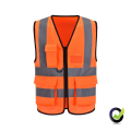 Reflective Safety Vest with Phone & ID Pockets - Trafic Work Jacket. 
