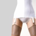 Vintage Open Bottom Girdle Garters with 4 Straps Metal Clips Suspender Belt for Thigh High Stockings Lingerie. 