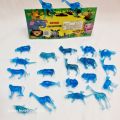 Animal Kingdom 22 Piece Set for Kids Plastic Mini Jungle Animals Toys.