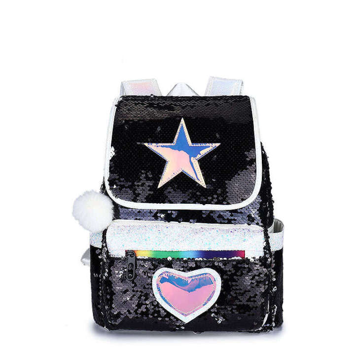 Cartoon%20laser%20glitter%20backpack,%20Korean%20version%20fashionable%20children's%20bag,%20versatile%20student%20backpack%20-%20Image%207