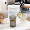 Pitcher Plastic Cold Water Bottle And Cups Set Home Large Capacity Water Jug. 