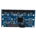 Controller Card Motherboard Sata Expansion Card 1 To 5 Port Sata3.0 6Gbps Multiplier Sata Port Riser Card Adapter For Computer. 
