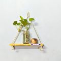 02 PCS hanging Shelves of Natural Wood (02PCS or 01PCS) for Home, Officeand garden Décor ..