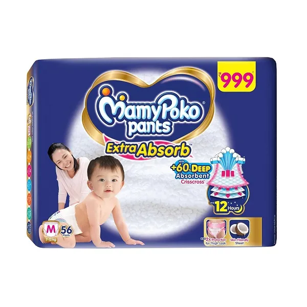 Mamypoko%20Medium%20Pants%207-12kg%20Baby%20Diaper%2056%20Pcs%20Pack%20-%20Image%202