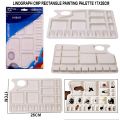 Artist Color Mixing Palette Square Shape Painting Palette for Watercolor Acrylic and Oil Painting. 