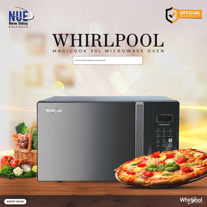 Whirlpool Official Magiccook Convection Black Mirror 30L MICROWAVE