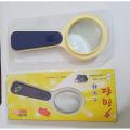 LJ-009 Magnifying Glass 60mm Diameter With White LED Light Source Hand Hold Magnifying Glass With LED Jewelry Magnifier Repair Tool Sets Reading Magnifying Glas. 