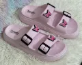 New Soft EVA Rubber Lightweight & Comfortable Buckle Sandals with Cute Charms for Girls & Womens Slippers.