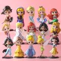 Q Posket Princess Disney Doll Elsa Anna Ariel Figure Toys Dolls Toys Cake Decoration Birthday Party Kids Gift Xmas Halloween.