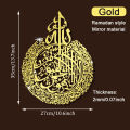 ic Calligraphy Gold Arabic Word Wall Print Art Canvas Painting Poster 3D Mirror Stickers Acrylic for Living Room Home Decor.
