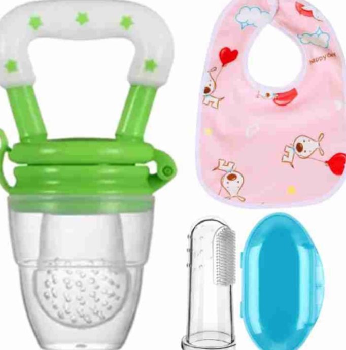Baby%20Care%20Combo%20Set%20Of%203,%20Fruit/Food%20Feeder,Bib%20(Multicolor%20-%20Image%206