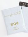 custom printed poly mailers self seal adhesive shipping bags mailer garment bag courier mailing bags for clothing packaging.