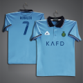 Ronaldo 7 Short Sleeve Collar Polo Football Jersey For Men - Half Sleeve Collar Polo Ronaldo 7 t shirt - Al-Nassr Jersey.