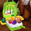 Portable Pretend Play Set Montessori Early Learning Educational Toys for Preschool Kids Ages 3-6. 
