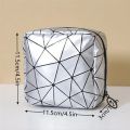 Multifunction Rhombus Pattern Sanitary Napkin Bag Sanitary Napkin Storage Bag Pad Pouch Bags Makeup Bags Storage Pouch Holder Vnce Lncei.