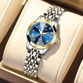 Ol-evs 9931 Replica Stainless Steel Top Brand Quartz Fashionable Wrist Couple Watch For Men-Women Watch For Men. 
