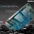 Phone case For OPPO A38 Back cover Fashion Marble Hard Tempered Glass Protector Soft Silicone Cover For OPPO A38 Cover cases.