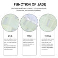 Jade Facial Mask 100% Natural Stone Jade Sleep Mask Anti-Aging Jade Eye Mask Beauty Massage Tools for Puffy Eyes Dark Circles. 