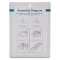 7Pcs Mist Maker Maintenance Kit, Ceramic Disk Ceramic Disk Key Replacement Parts Kits for Fog Machine. 