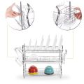 3 Layer Dish Rack with Cutlery Basket, Draining Board & Dish Holder. 