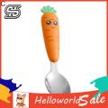 HelloWorld Carrot Cutlery Fine Workmanship Smooth Surface Mud Scraping Spoon. 