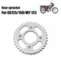 Motorcycle Chain Sprocket Set Kit Final Drive Sprocket For CG-125 Motorcycle. 