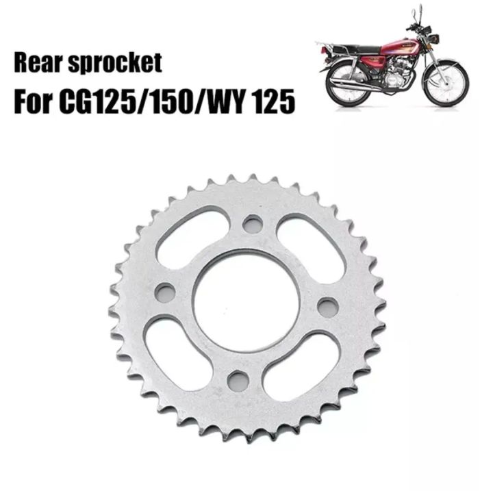 Motorcycle Chain Sprocket Set Kit Final Drive Sprocket For CG-125 Motorcycle