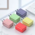 USB Power Adapter Charger-Universal dual port Adapter,Fast charging for iPhone/Android/Type C Charger. 