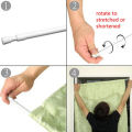 【Lejia】Carbon Rod Tension Bathroom Extensible Rod Hanger. 