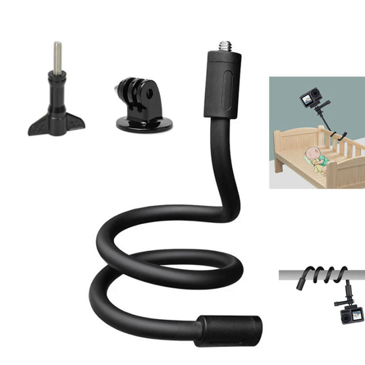Flexible Selfie Stick Monopod Tripod for GoPro Hero 11 10 9 DIJ insta360 Wherever Without Any Tools for Action Camera Universal