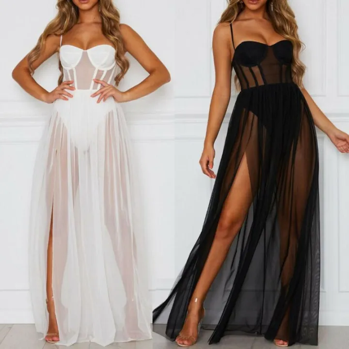 Summer%202PCS%20Dress%20Womens%20Perspective%20Mesh%20Gauze%20Sleeveless%20Backless%20Party%20Dress%20Black%20White%20Long%20Maxi%20Dresses%20Sundress%20-%20Image%203
