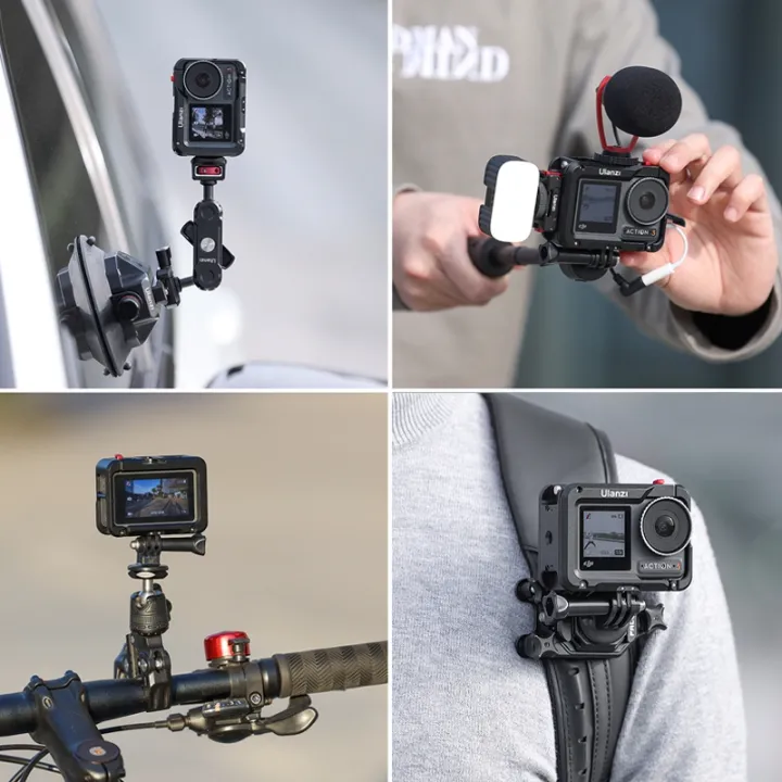 Ulanzi%20DJI%20OSMO%20ACTION%204%203%20Metal%20Cage%20Full%20Protective%20Frame%20Case%20Quick%20Release%20with%20Cold%20Shoe%201/4''%20Hole%20GoPro%20Foldable%20Mount%20-%20Image%206