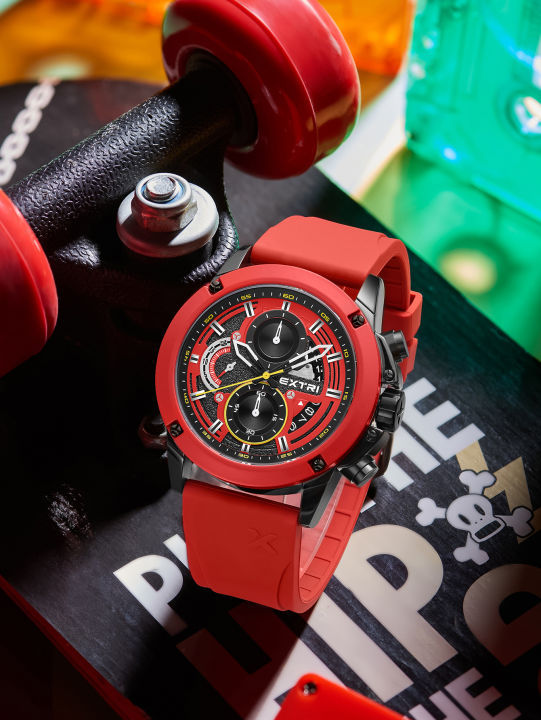 EXTRI%20Watches%20for%20Men%20Blue%20Case%20Rubber%20Fashion%20High%20Quality%20Multifunction%20Six%20Pointer%20Quartz%20Relojes%20New%20Design%20With%20Box%20-%20Image%204