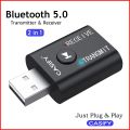 CASIFY BT03 4 in 1 Bluetooth 5.0 BT Transmitters Receivers Audio Receiver Transmitter Wireless Adapter Mini Stereo Bluetooth AUX RCA USB 3.5mm Jack Bluetooth Receiver Bluetooth Adapter.