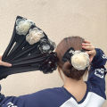 Fashion Fabric Flower Hair Claw for Lady Elegant Women Banana Hair Clips for Women Hair Accessories.