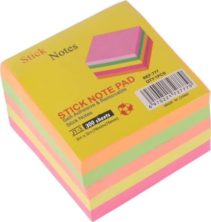 Post-it%20notes%20Stick%20Note%20Pad%203"%20X%203"%20-%20300%20Sheets%205%20Colors%20-%20Image%202