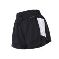 Vansydical Women Mesh Yoga Shorts Summer Running Shorts Pocket Quick Dry Gym Clothing Loose Wide Leg Fitness Shorts with Lining.