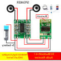 Pack of 2pcs- 5v Bluetooth Stereo audio receiver and Mini Digital Power Amplifier Drive Board 3W +3W circuit Board.