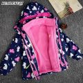 new Children Polar Fleece Jacket baby boy Girl Sport Kids Coat 2pcs Hooded Waterproof Windbreaker clothing Autumn Winter clothes.