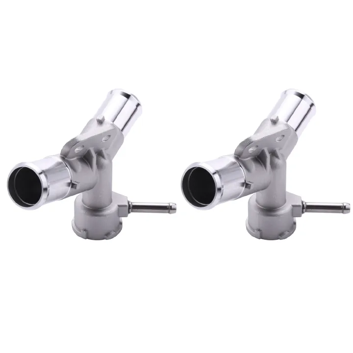 2X Aluminium Engine Radiator Filler Neck Coolant Thermostat Housing ...