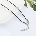 New Black Silk Rope Necklace Satin Snake Cord Chain.