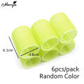6Pcs/Set Hair Roller Multiple Size Natural Curls Bang Curlers Self-adhesive Roller Fluffy Hair Home Use DIY Styling Tools. 
