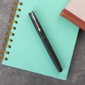Parker Frontier Matte Black Gun Metal Trim Roller Ball Pen| Ink Color - Blue | Perfect For Corporate Use | Elite Pen For Professionals. 